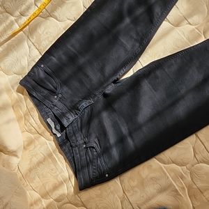 Karen Mullen Low Rise Blue/Black Flare Cut Jeans